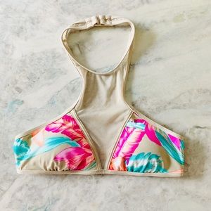 THE BIKINI LAB Island in the Fun Bikini Top Mesh